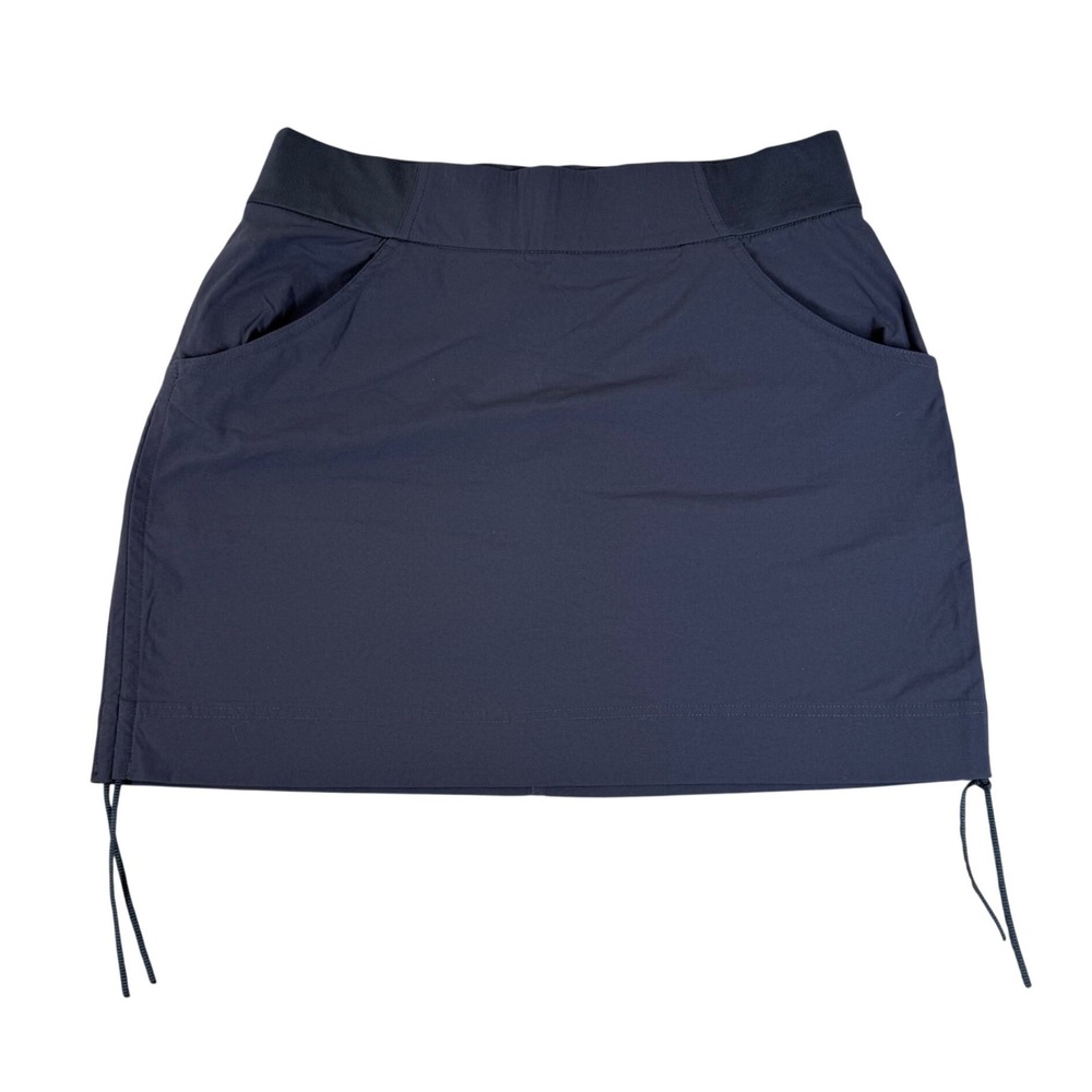 Columbia Navy Blue Active Skort Medium Cinch Side Hiking Golf Skirt Pockets